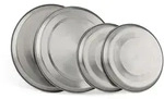 Relaxdays Herdabdeckplatten, Silber, Metall, 20x2x20 cm, K&uuml;chen,