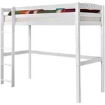 Mid.you Hochbett Ticaa 800312 Tolly R, Wei&szlig;, Holz, Buche, massiv, 90x200 cm, nur