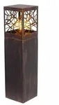 Brilliant Aussensockelleuchte, Chrom, Metall, 15.2x59x15.2 cm, Lampen & Leuchten,