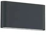 Trio Leuchten Led-Wandleuchte Thames II, Anthrazit, Metall, rechteckig,rechteckig,