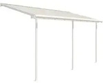 Terrassen&uuml;berdachung, Wei&szlig;, Metall, 447x257x230 cm, Sonnen- & Sichtschutz