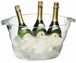 Getr&auml;nkewanne, Klar, Kunststoff, 10 L, 28.5x23x47 cm, Essen & Trinken,
