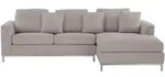 Beliani 4-Sitzer-Ecksofa, Beige, Textil, L-Form, 270x151 cm, Wohnzimmer, Sofas &