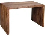 Mid.you Schreibtisch, Sheesham, Holz, Sheesham, massiv, rechteckig, Wange, 60x76x120