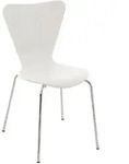 CLP Besucherstuhl, Wei&szlig;, Metall, 45x85x49 cm, Arbeitszimmer, Besucherst&uuml;hle
