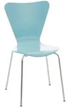 CLP Besucherstuhl, Hellblau, Metall, 45x85x49 cm, Arbeitszimmer, Besucherst&uuml;hle