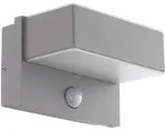 Eglo Aussenwandleuchte Azzinano, Silber, Wei&szlig;, Metall, Kunststoff,