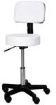 Homcom Arbeitshocker, Wei&szlig;, Kunststoff, 35x84x35 cm, Arbeitszimmer, B&uuml;rost&uuml;hle,