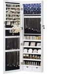 Boxxx Schmuckschrank, Wei&szlig;, Kunststoff, Glas, Textil, Holzwerkstoff, 2 Schublade(n)