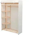 vidaXL Stoffschrank, Braun, Holz, Kiefer, Rechteckig, 110x170x40 cm, Schlafzimmer,