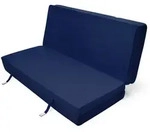 Beautissu Klappmatratze, Dunkelblau, Textil, 120x7x195 cm, Schlafzimmer, Matratzen