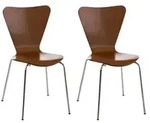 CLP Besucherstuhl, Braun, Metall, 45x85x49 cm, Arbeitszimmer, Besucherst&uuml;hle