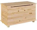 Mid.you Truhe Interlink Emel 16901000, Natur, Holz, Kiefer, massiv, 1 F&auml;cher,