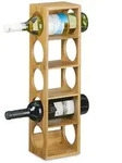 Relaxdays Weinregal, Hellbraun, Holz, 14x53x12 cm, Wohnzimmer, Regale, Weinregale