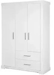 Roba Kleiderschrank, Wei&szlig;, Holzwerkstoff, 2 Schubladen, Rechteckig,...