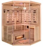 Home Deluxe Infrarotkabine, Braun, Holz, 150x200x150 cm, Freizeit, Wellness,