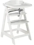 Roba Kinderhochstuhl, Wei&szlig;, Holzwerkstoff, 1-Sitzer, 50x80x54 cm, Babym&ouml;bel,