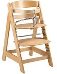 Roba Kinderhochstuhl, Natur, Holzwerkstoff, 1-Sitzer, 44.5x80x54 cm, Babym&ouml;bel,