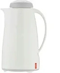 Isolierkanne, Wei&szlig;, Kunststoff, Glas, 13.6x25.1x17.5 cm, Kaffee & Tee, Kannen,