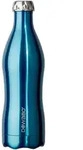Dowabo Isolierflasche, Blau, Metall, 0.75 L, doppelwandig, Kaffee & Tee, Kannen,