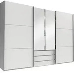 P & B Schwebet&uuml;renschrank Wimex Magic, Silber, Wei&szlig;, Glas, Holzwerkstoff, 4