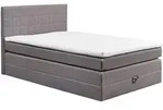 Xora Boxspringbett, Grau, Kunststoff, H2, H&ouml;he ca. 17 cm, 140x200 cm, Bettkasten,