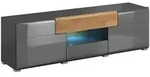 Petits-meubles Tv-M&ouml;bel, Grau, Holzwerkstoff, 159x47x39 cm, Wohnzimmer, TV M&ouml;bel,