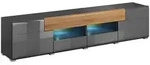 Petits-meubles Tv-M&ouml;bel, Grau, Holzwerkstoff, 208x47x39 cm, Wohnzimmer, TV M&ouml;bel,