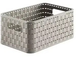 Rotho Korb Country, Cappuccino, Kunststoff, rechteckig, 27.8x19.1x36.8 cm, Reach, DIN
