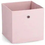 Zeller Present Aufbewahrungsbox, Rosa, Textil, 28x28x28 cm, Ordnen & Aufbewahren,