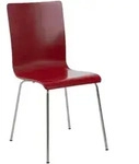 CLP Besucherstuhl, Rot, Metall, 43x87x47 cm, Arbeitszimmer, Besucherst&uuml;hle