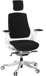 Mid.you Drehstuhl, Schwarz, Wei&szlig;, Kunststoff, Drehkreuz, 67x116x54 cm, ergonomische