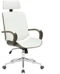 CLP Drehstuhl, Grau, Wei&szlig;, Metall, 70x118x70 cm, Arbeitszimmer, B&uuml;rost&uuml;hle,