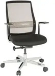 Mid.you Drehstuhl, Schwarz, Silber, Metall, Kunststoff, Drehkreuz, 64x112x66 cm,
