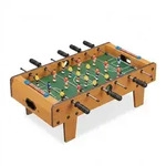 Relaxdays Tischkicker, Hellbraun, Holzwerkstoff, Kunststoff, Metall, 69x60 cm,