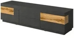 Petits-meubles Tv-M&ouml;bel, Grau, Holzwerkstoff, 206x54x50 cm, Wohnzimmer, TV M&ouml;bel,