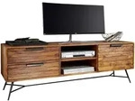 Mid.you Sideboard, Sheesham, Metall, Sheesham, massiv, 1 F&auml;cher, 2 Schublade(n)