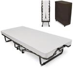 Beautissu G&auml;stebett, Wei&szlig;, Metall, 90x200 cm, Schlafzimmer, Betten, Klappbetten