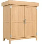Outsunny Gartenschrank, Fichte, Holz, 43x88x74 cm, Aufbewahrung & Schutzh&uuml;llen,