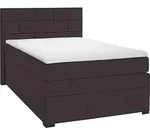 Boxxx Boxspringbett, Dunkelbraun, Textil, Kiefer, vollmassiv, H2, H&ouml;he ca. 17 cm,