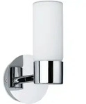 Paulmann Wandleuchte Eleon, Wei&szlig;, Chrom, Metall, Glas, rund,rund, 13.5x20.3x10.5 cm,