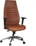 Mid.you Drehstuhl, Braun, Kunststoff, Drehkreuz, 65x133x65 cm, Sitzfl&auml;che 360&deg;
