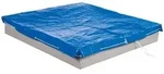 Roba Abdeckplane, Blau, Kunststoff, Quadratisch, 154x0.5x154 cm, Gartenzubeh&ouml;r,