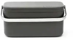 Brabantia Bio-Eimer Sink Side, Grau, Metall, Kunststoff, 1.8 L, 22.1x10.7x12.7 cm,