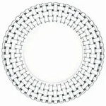 Nachtmann Teller Bossa Nova, Klar, Glas, 2-teilig, rund, 2 cm, Made in Germany,...