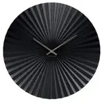 Karlsson Wanduhr, Schwarz, Metall, Rund, 40x40x3.5 cm, CE, Dekoration, Uhren,