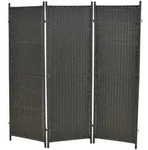 Gardenson Paravent, Grau, Metall, Kunststoff, 183x183 cm, Scharniere in beide