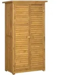 Outsunny Gartenschrank, Fichte, Holz, 465x160x87 cm, Aufbewahrung & Schutzh&uuml;llen,