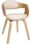 CLP Armlehnenstuhl, Creme, Eukalyptusholz, Holz, 49x73x46 cm, Esszimmer, St&uuml;hle,