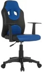 Mid.you Jugenddrehstuhl, Blau, Schwarz, Kunststoff, Drehkreuz, 54x90-100x48 cm,